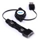 3-IN-1 USB RETRACTABLE CABLE  / MINI / MICRO / APPLE	