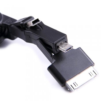 3-IN-1 USB RETRACTABLE CABLE  / MINI / MICRO / APPLE	
