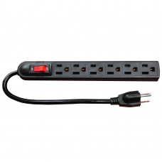  SIX-OUTLET POWER STRIP 3G 14AWG